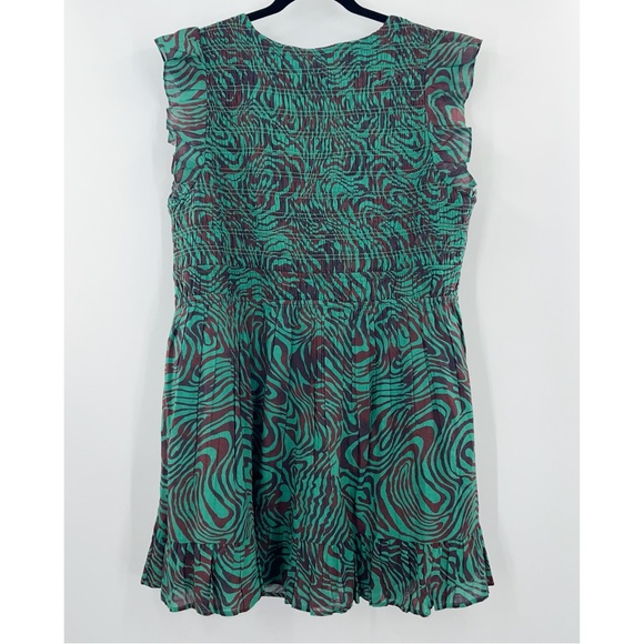 Anthropologie NWT The Peregrine Mini Dress in Green Motif size 2X - Picture 4 of 9